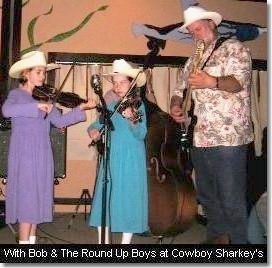 With Bob & The Round Up Boys at Cowboy Sharkey's. (c) The Pendleton Family Fiddlers